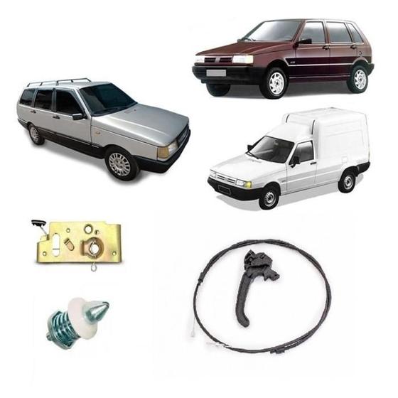 Imagem de Kit Fecho Capo Uno 1985 A 2013 Todos Com Cabo E Alavanca