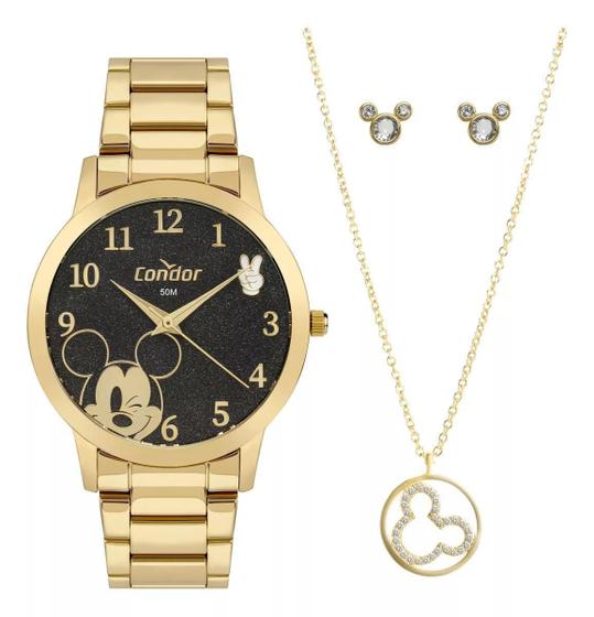 Imagem de Kit Feminino Dourado Mickey Co2035Ngj/Ki4P Condor