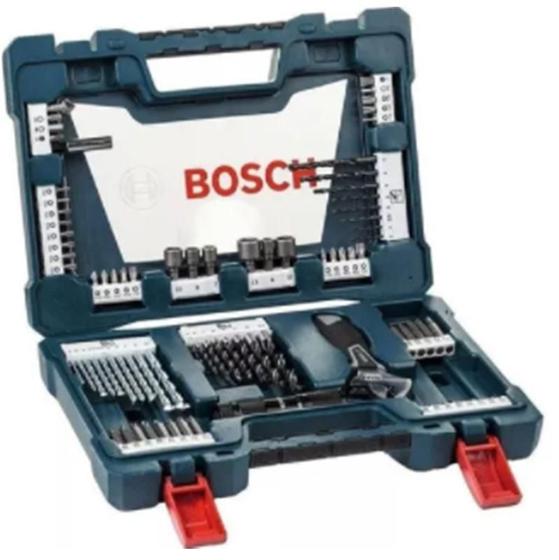 Imagem de Kit Ferramenta Brocas Titânio V-Line Bosch 83 Pecas Jogo Top