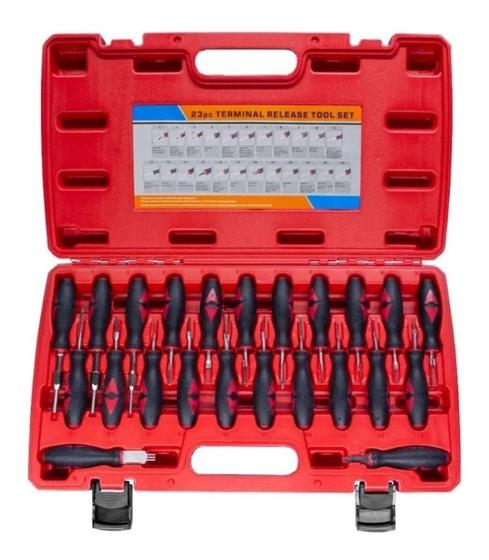 Imagem de Kit Ferramenta C Cabo P Extrair Terminal Conector Auto 23 Pç - Delta