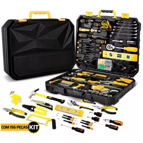 Imagem de Kit Ferramenta com 150 com 1 chave catraca reversível 3/8