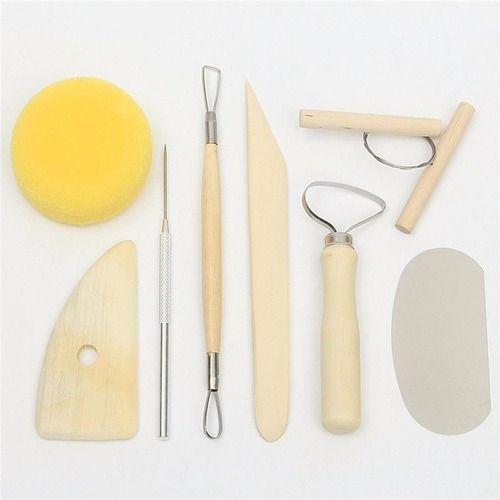 Imagem de Kit Ferramenta Escultura Modelagem Argila Clay Cerâmica 8pcs