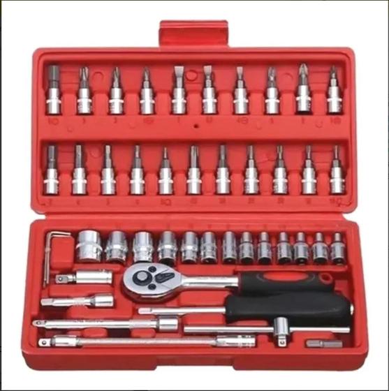 kit ferramentas 46 chaves reversível Menor preço em kit ferramentas 46 chaves reversível