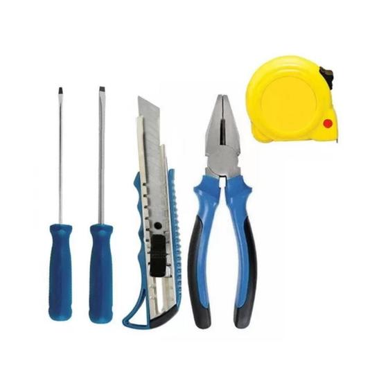 Kit Ferramentas 5 Peças Diamante Azul - Gran Disco Menor preço em Kit Ferramentas 5 Peças Diamante Azul - Gran Disco