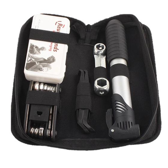 Kit Ferramentas Bike Chaves Bomba Remendo Reparo Bicicleta Menor preço em Kit Ferramentas Bike Chaves Bomba Remendo Reparo Bicicleta