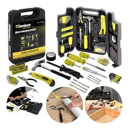 Kit Ferramentas C/200 Pçs Linha Profissional 05456 Titanium Menor preço em Kit Ferramentas C/200 Pçs Linha Profissional 05456 Titanium