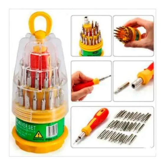 Kit Ferramentas Chaves 31em1 Torx T4 Philips Allen Triwing Menor preço em Kit Ferramentas Chaves 31em1 Torx T4 Philips Allen Triwing
