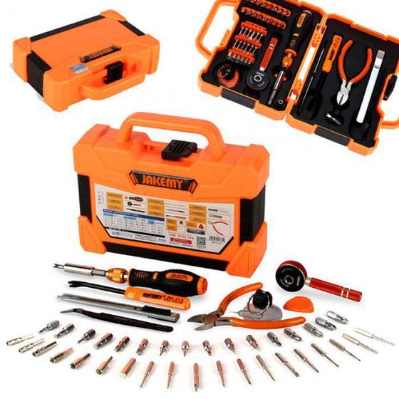 Kit Ferramentas Multifuncional 47 Peças Profissional Jakemy Jm-8146 Menor preço em Kit Ferramentas Multifuncional 47 Peças Profissional Jakemy Jm-8146