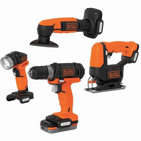 Kit Ferramentas Sem Fio 4 em 1 GoPak 12V USB BDCK502C1 - Black+Decker Menor preço em Kit Ferramentas Sem Fio 4 em 1 GoPak 12V USB BDCK502C1 - Black+Decker