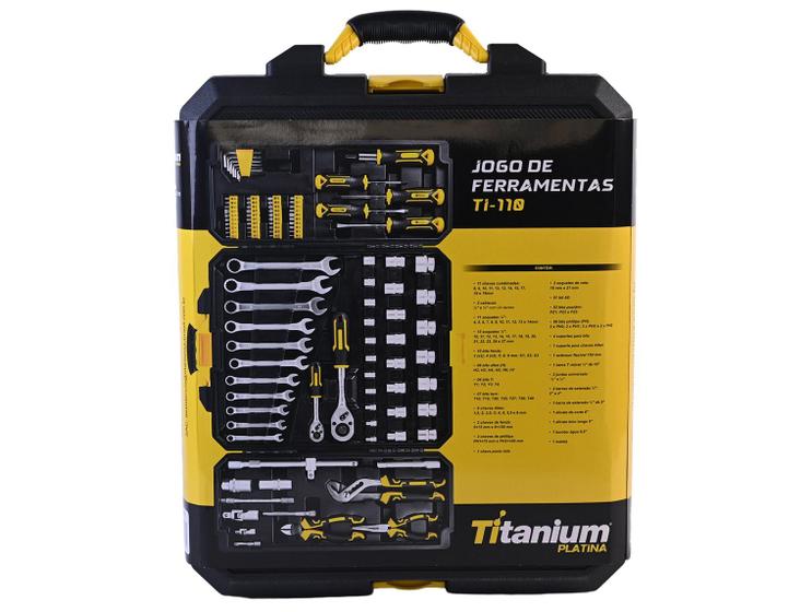 Kit Ferramentas Titanium Platina TI 110 Peças