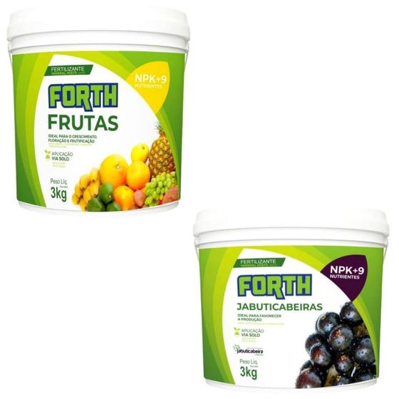 Imagem de Kit Fertilizante Forth Frutas + Forth Jabuticabeiras NPK+9
