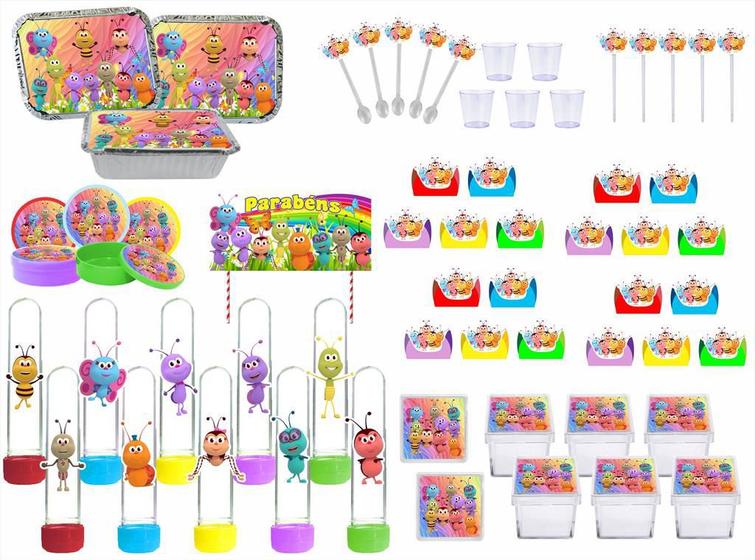 Imagem de Kit  Festa Bichikids 121Peças (10 pessoas)