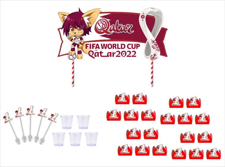 Imagem de Kit Festa Copa do Mundo do Qatar 301 peças