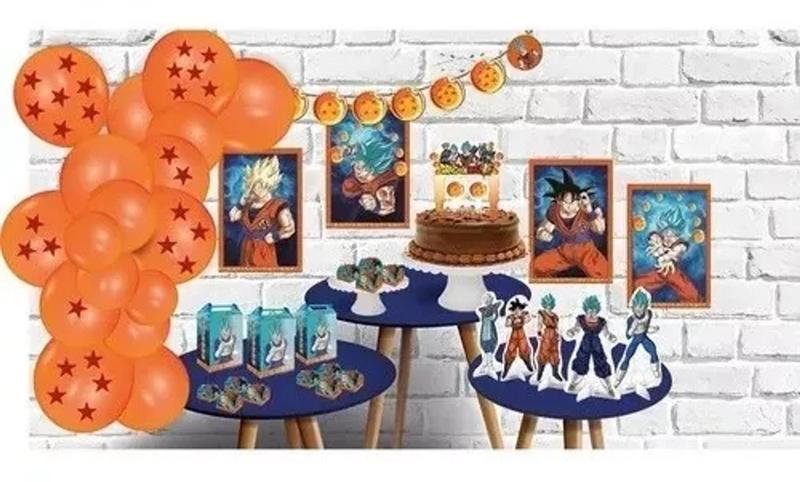 Imagem de Kit Festa Dragonball Só 1 Bolinho 89 Peças -festcolor