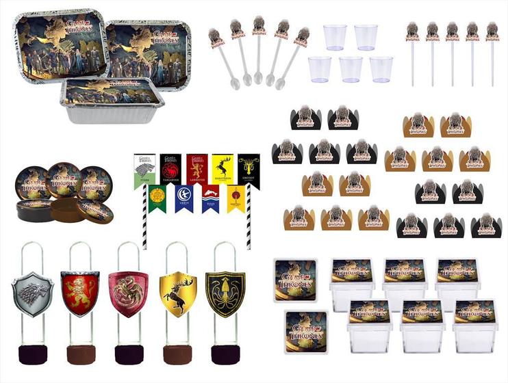 Imagem de Kit festa Game Off Thrones 191 peças (20 pessoas)