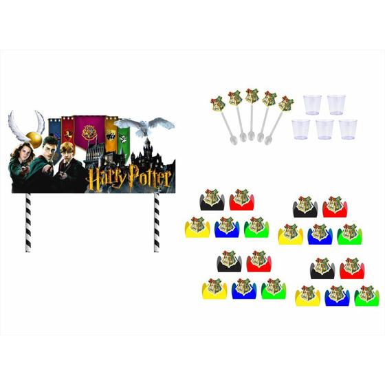 Imagem de Kit festa Harry Potter Clãs (colorido) 61 peças