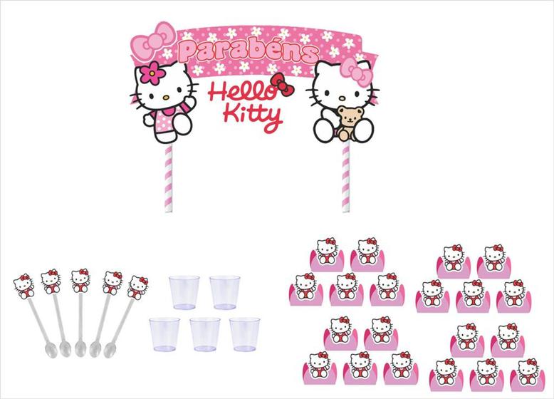 Imagem de Kit Festa Hello Kitty rosa 451 peças