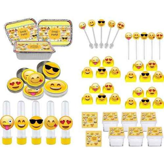 Imagem de Kit Festa Infantil Emoji 178 Pças