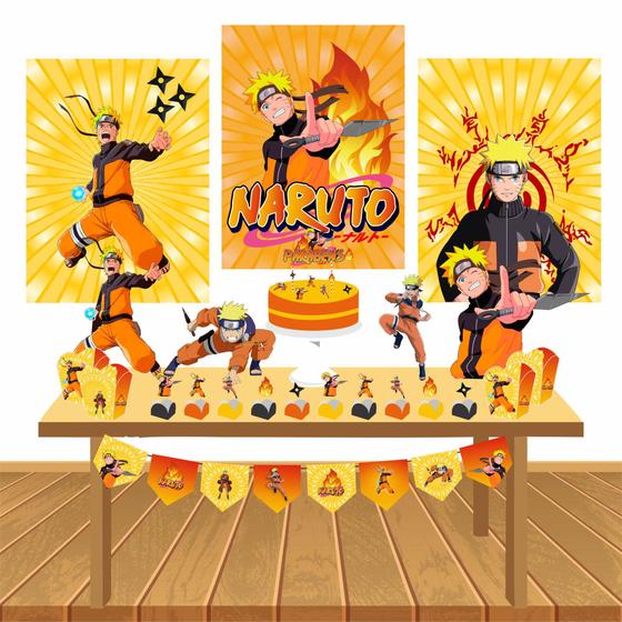 Imagem de Kit Festa Infantil Menino Naruto Lembrancinha Decoração