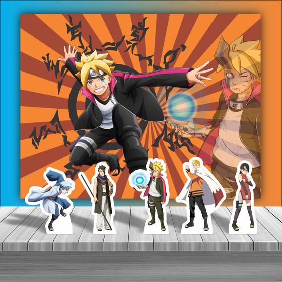 Imagem de Kit Festa Infantil Painel + Displays Boruto