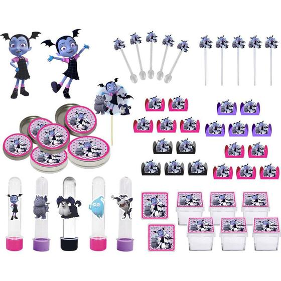 Imagem de Kit Festa Infantil Vampirina 107 Peças (10 pessoas)