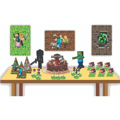 Imagem de Kit Festa Jogo Minecraft Decoração Completa 43 Peças