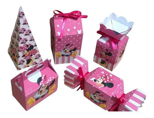 Imagem de Kit Festa Minnie Rosa 50 Itens Kibunitinho Lembrancinhas Para Aniversário Infantil