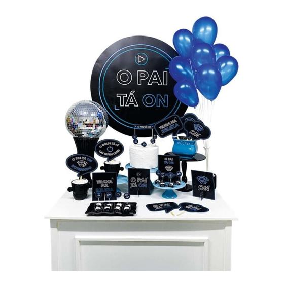 Imagem de Kit Festa O Pai Ta On Completo Cores Decoração Tema Diversos