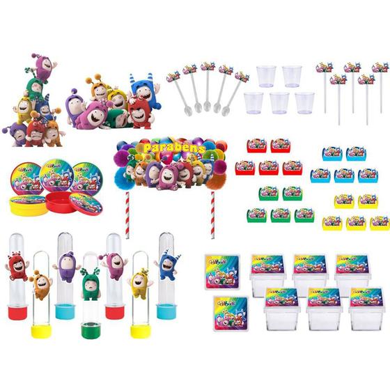 Imagem de Kit festa Oddbods 113 peças (10 pessoas)