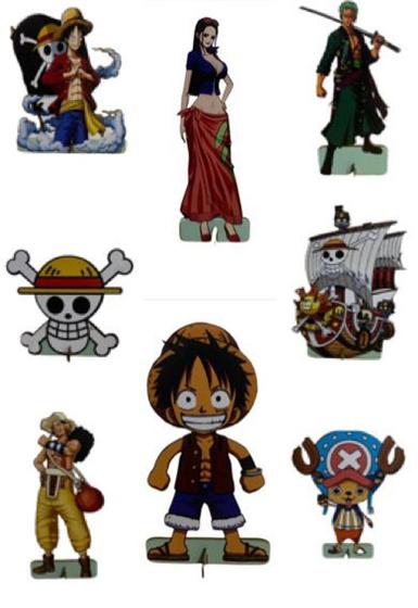 Imagem de Kit Festa One Piece 10 Display de Mesa Para Decoração em Mdf.