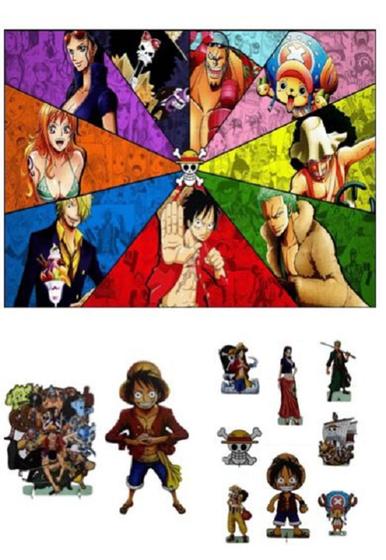 Imagem de Kit Festa One Piece, Display + Painel Para Decoração