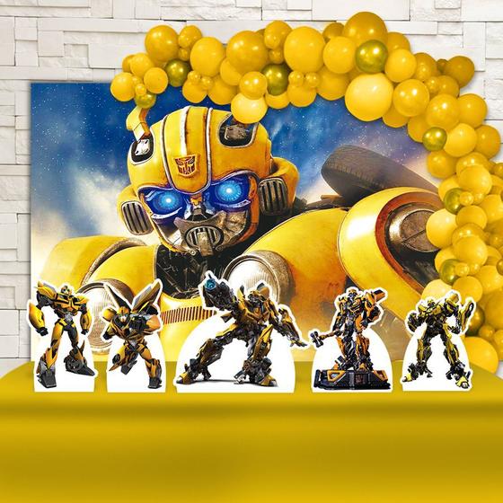 Kit Festa Ouro Bumblebee - IMPAKTO VISUAL Menor preço em Kit Festa Ouro Bumblebee - IMPAKTO VISUAL