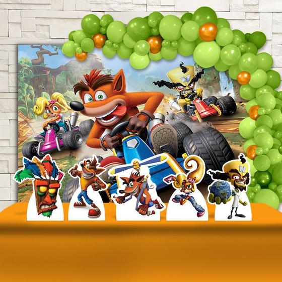 Imagem de Kit Festa Ouro Crash Bandicoot - IMPAKTO VISUAL