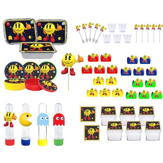 Imagem de Kit festa Pac Man 121 peças (10 pessoas)