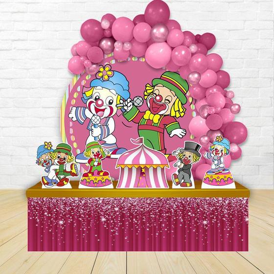 Imagem de kit festa painel redondoDecoração Patati Patatá Rosa 1,50 Diâmetro