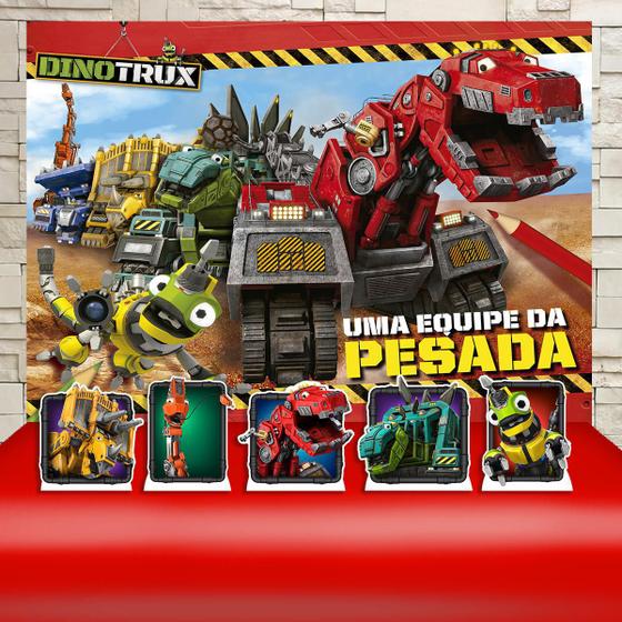 Imagem de KIT Festa Prata Dinotrux Uma Equipe da Pesada - IMPAKTO VISUAL