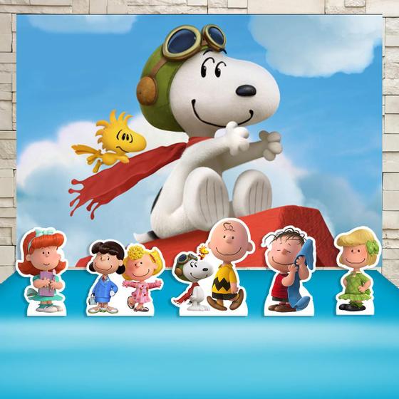 KIT Festa Prata Snoopy E Sua Turma - IMPAKTO VISUAL Imagem de KIT Festa Prata Snoopy E Sua Turma - IMPAKTO VISUAL