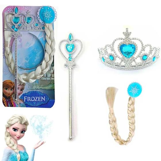 Imagem de Kit Festa Princesa Rainha Acessórios Frozen Elsa Anna