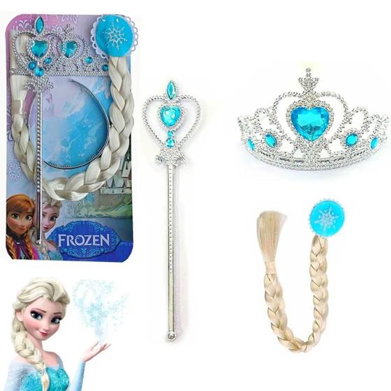 Imagem de Kit Festa Princesa Rainha Acessórios Frozen Elsa Anna