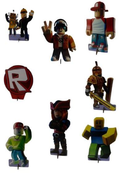 Imagem de Kit Festa Roblox, 10 Display de Mesa Para Decoração em Mdf.