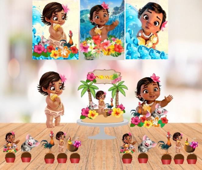 Imagem de kit festa so um bolinho moana baby