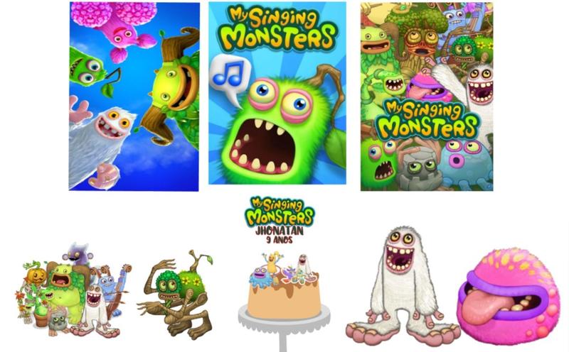 Imagem de Kit festa só um bolinho My Singing Monsters