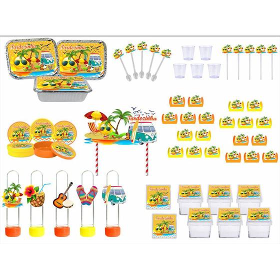 Imagem de Kit festa Tardezinha 121 peças (10 pessoas)