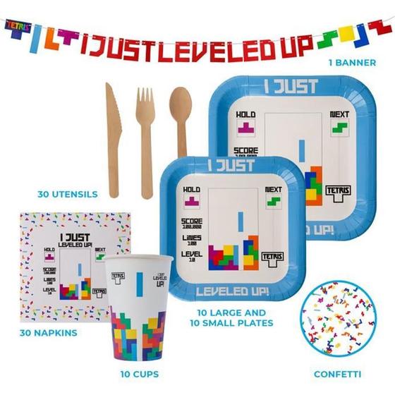Imagem de Kit Festa Tetris - Tema de Videogame para Aniversário