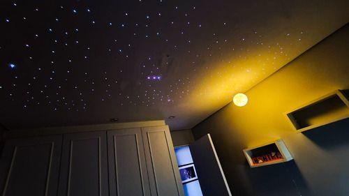 Kit Fibra Ótica Estrelado Colorido Rgb 500 Pontos Teto - Céu Estrelado Fibra Ótica Imagem de Kit Fibra Ótica Estrelado Colorido Rgb 500 Pontos Teto