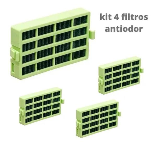 Imagem de KIT Filtro Antiodor Antibacteria Refrigerador Brastemp Consul Crm 56