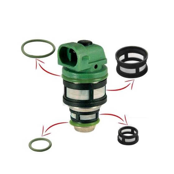 Imagem de Kit Filtro Bico Injetor Gol Parati G2 Logus Pointer Quantum Santana Clio R19 Escort Pampa Royale Verona Versailles Elba Fiorino Palio Premio Siena Tem