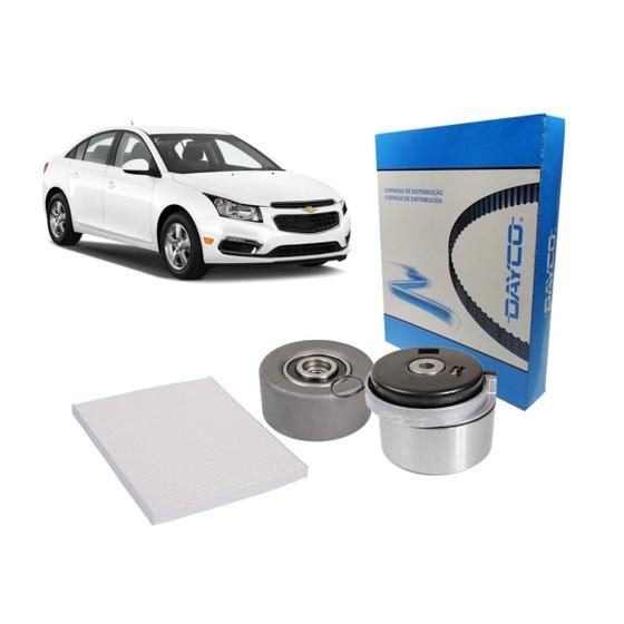 Imagem de Kit Filtro Correia Dentada Cruze 1.8 16v 2012 Cabine Tensor