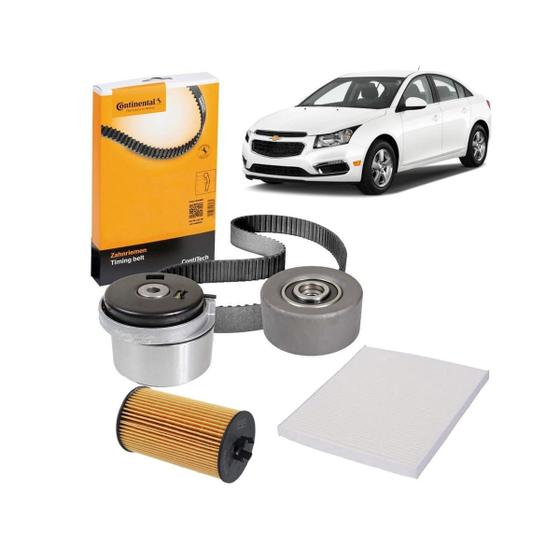 Imagem de Kit Filtro Cruze 1.8 16v 2013 Cabine Oleo Correia Dentada