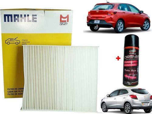 Imagem de Kit filtro e spray de cabine do ar condicionado joy 1.0 flex 2019 2020 2021 2022 2023